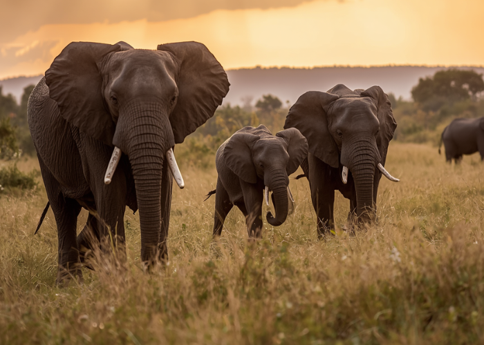 African elephants grazing in Addo Elephant National Park — a highlight of the Big 7 route