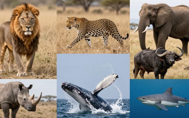 The Big 7 of Africa: Where to See Lions, Elephants, Whales & Great White Sharks